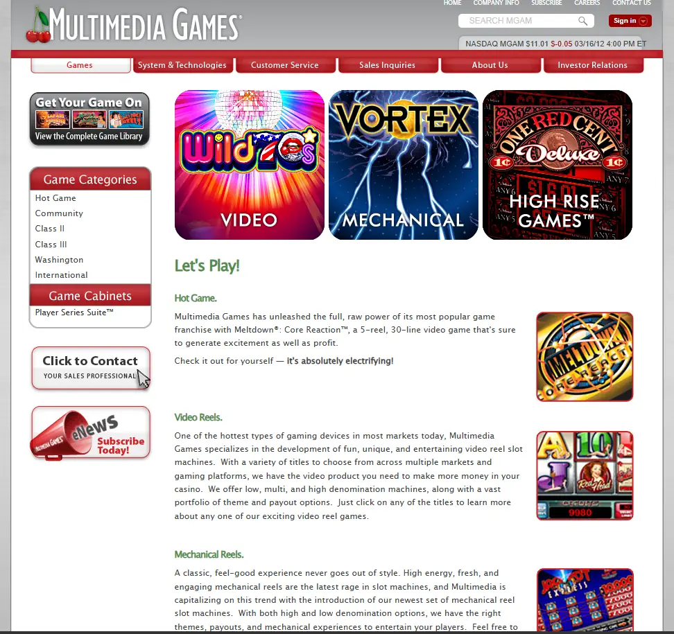 Multimedia Games