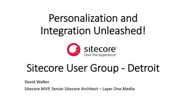 Personalization and Integration Unleashed Personalization and Integration Unleashed