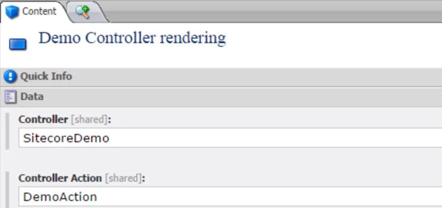 Wrong way to enter Controller information for Controller Rendering